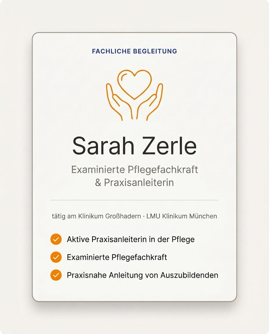 Sarah Zerle – examinierte Pflegefachkraft & Praxisanleiterin am Klinikum Großhadern (LMU Klinikum München)
